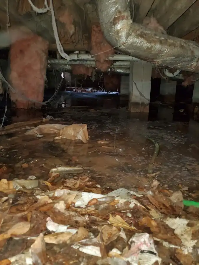 Crawl space flood assessment for Commercial Water Damage Restoration in Atascadero